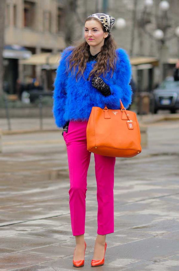 Exceptional Ways to Pair Blue with Orange / geeks fashion