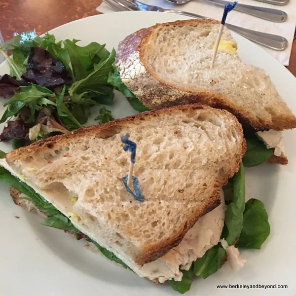 turkey sandwich at First St. Cafe in Benicia, California