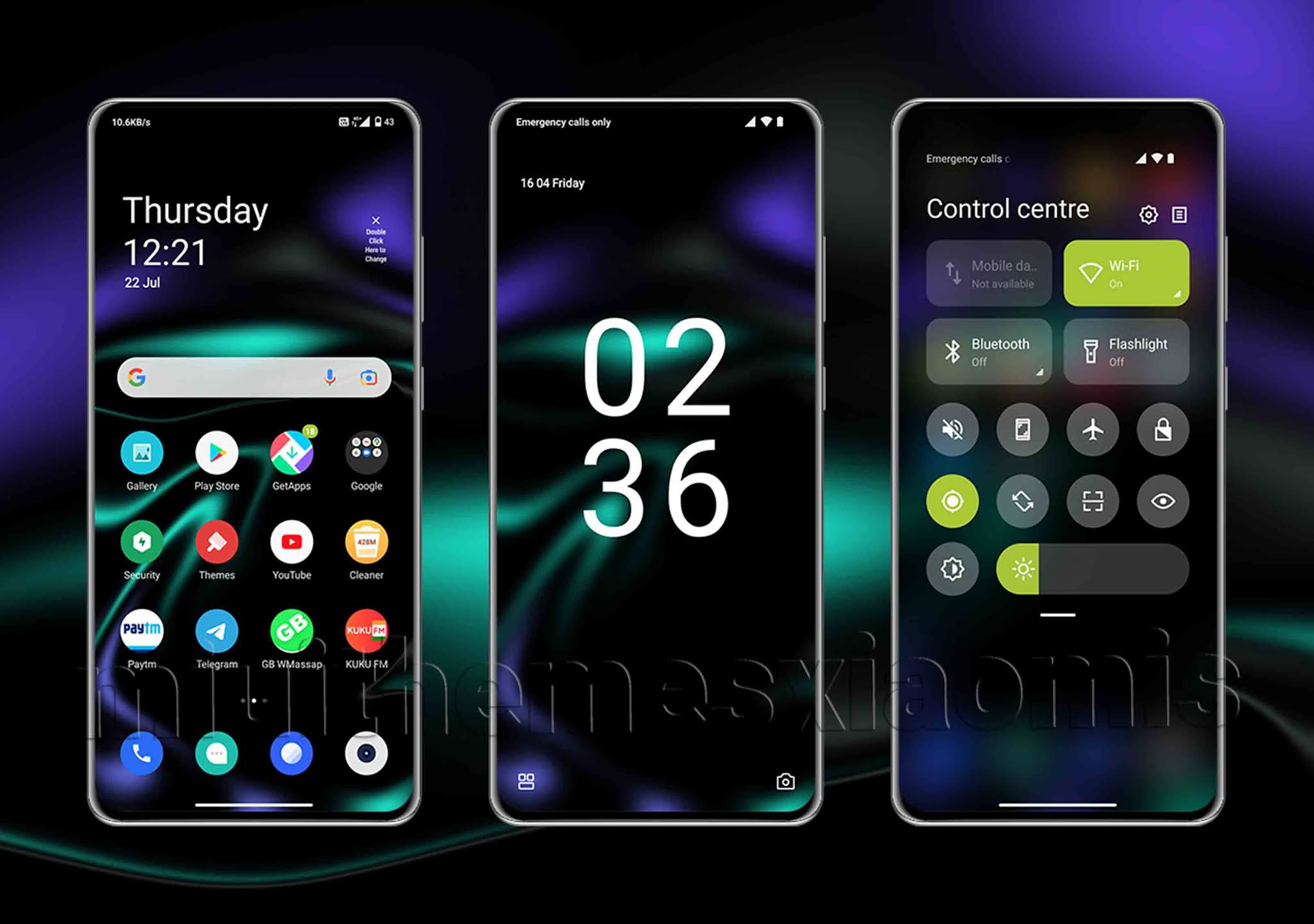OnePlus MIUI Themes With Android 12 Lockscreen Style Oxygen OS Theme