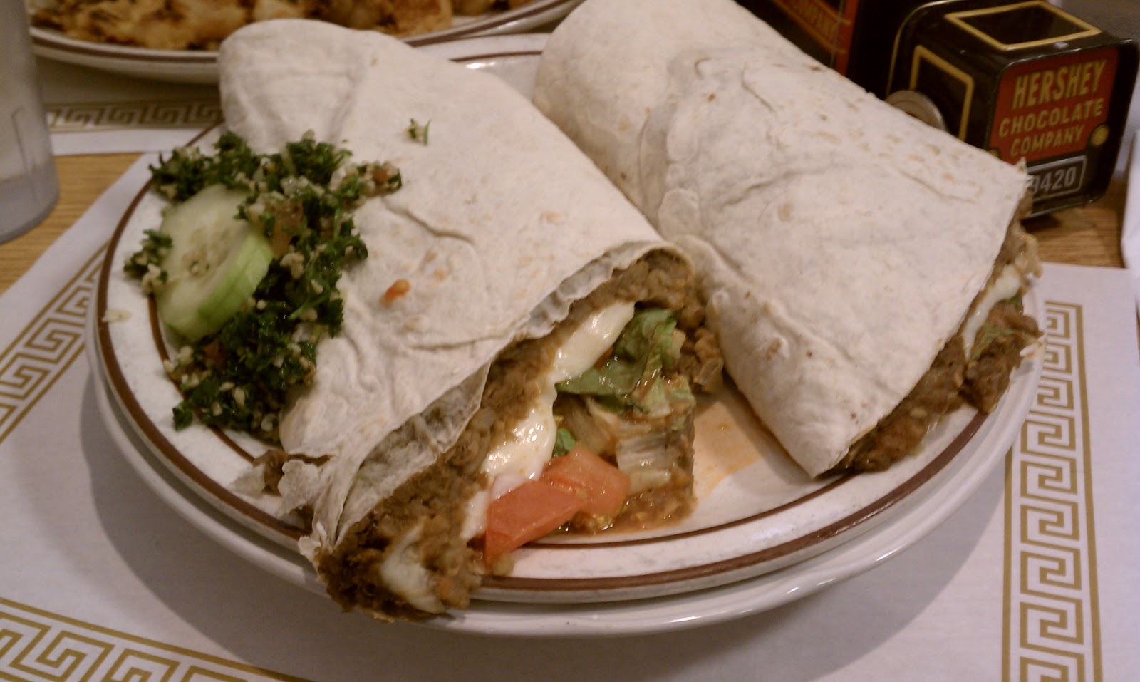 Food For Thought Massive lentil and wheatberry "sandwich"