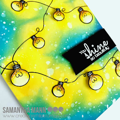 You Shine So Beautifully Card by Samantha Mann for Create a Smile Stamps, Cards, Distress Ink, Ink Blending, night sky #createasmilestamps #oxideinks #inkblending #handmadecards