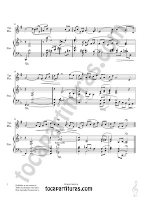 2 Trompeta y Fliscorno Partitura de Sheet Music for Trumpet and Flugelhorn Music Scores PDF/MIDI de Trompeta