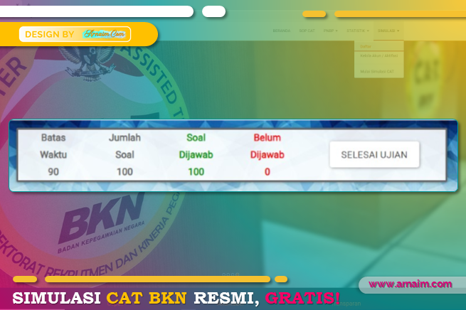 ARNAIM.COM | SIMULASI CAT BKN RESMI, GRATIS ! ARNAIM.COM | SIMULASI CAT BKN RESMI, GRATIS !