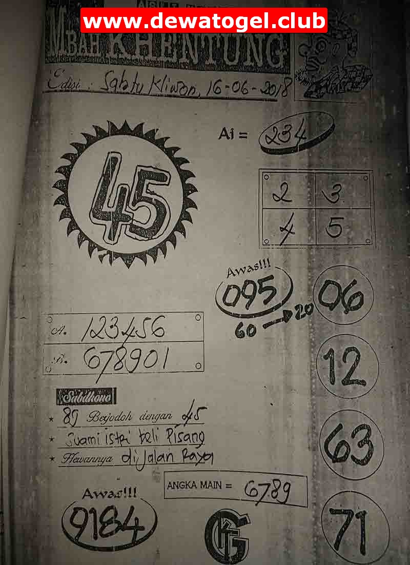 Prediksi Togel Singapura Sabtu 16 Juni 2018 Syair Kode Dewa Togel