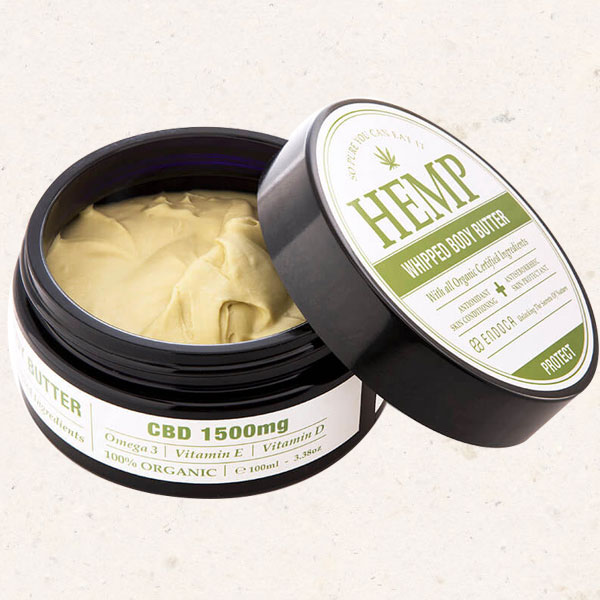 Time2Relax Endoca Hemp Whipped Body Butter (1500mg CBD per 100ml jar)