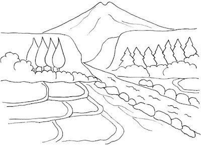 Gambar pemandangan gunung