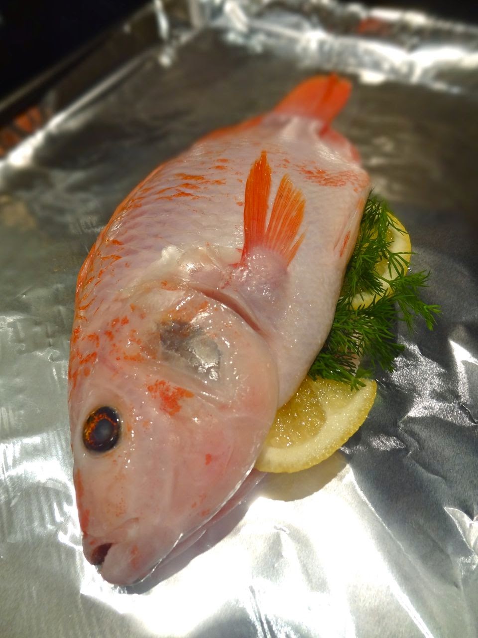Scrumpdillyicious Steamed Jamaican Tilapia with Ginger Soy Sauce