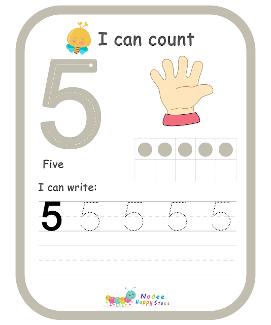 I can count, I can write - 5 -