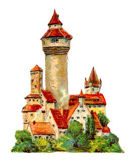 vintage digital castle image castle image vintage german illustration digital clipart