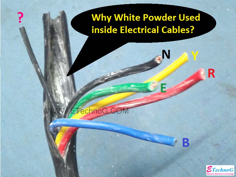 Why White Powder Used Inside Electrical Cables ETechnoG why-white-powder-used-inside-electrical-cables-etechnog