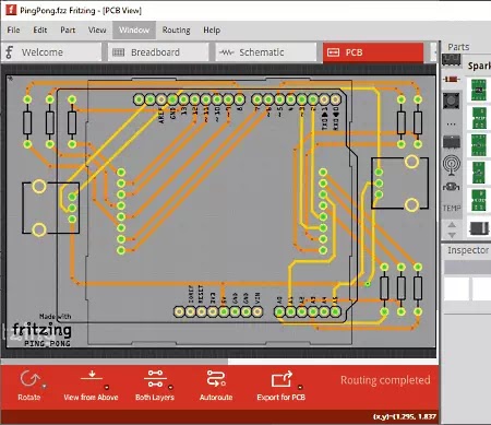 Aplikasi membuat jalur pcb