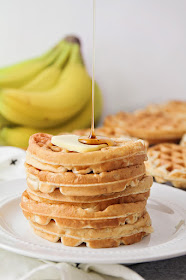 These cinnamon banana waffles have the perfect banana flavor. They're easy to make, and totally delicious!