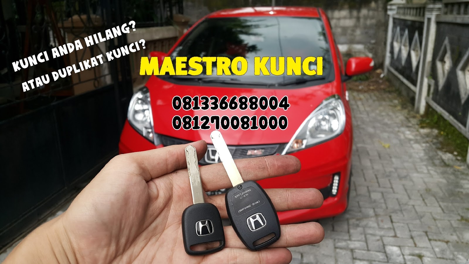 Duplikat Kunci Immobilizer Honda Jazz Rs 2008 2014 Maestro Kunci