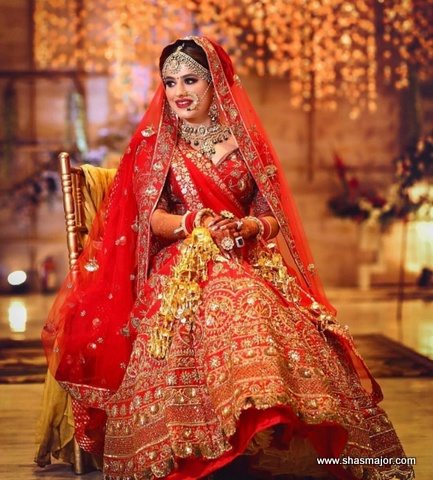 engagement look for bride in gown