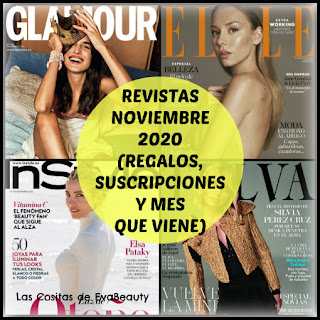 Revistas Noviembre 2020 (Regalos, Suscripciones y mes que viene