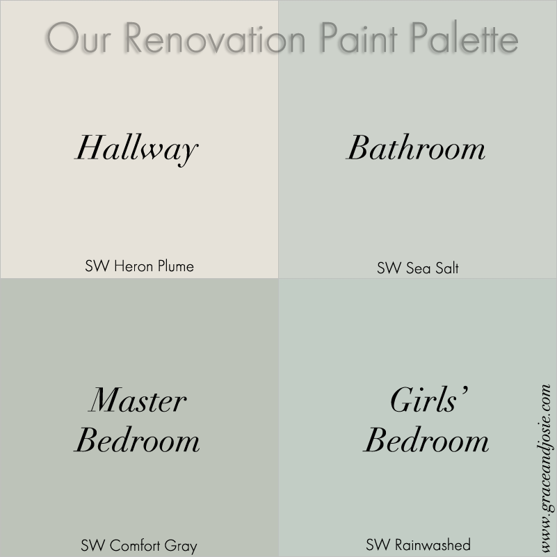 Our Renovation Story: The Paint Palette Grace and Josie A Bl