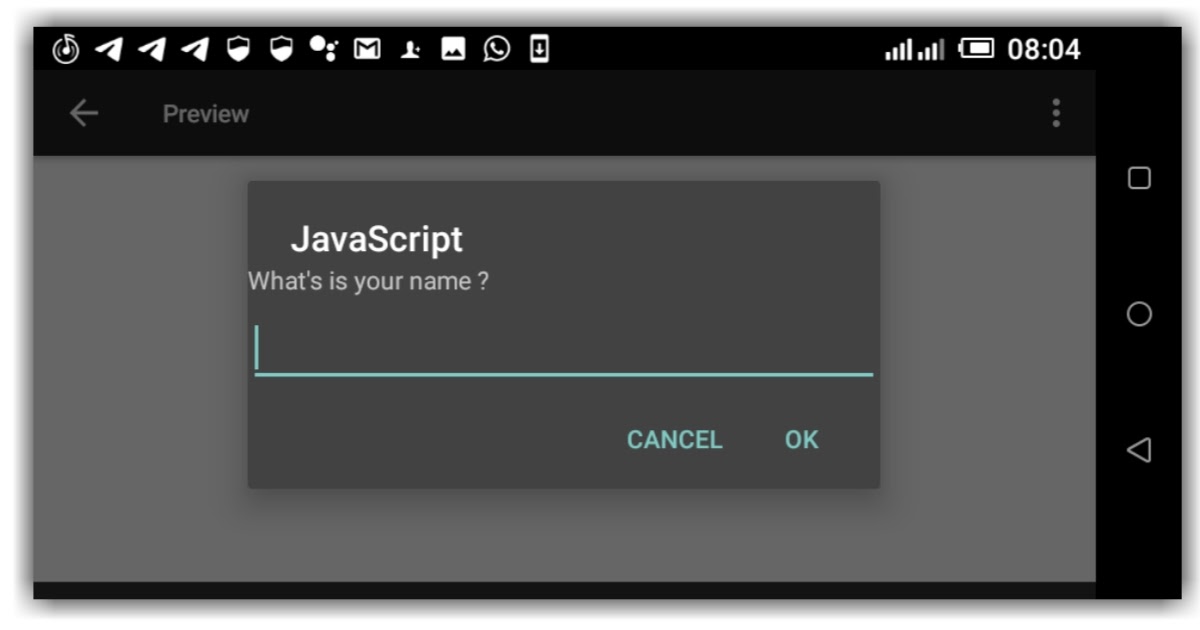 How to write a JavaScript that will promt user to input data.