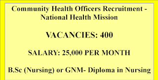 GNM B.Sc Nursing Jobs 400 Vacancies