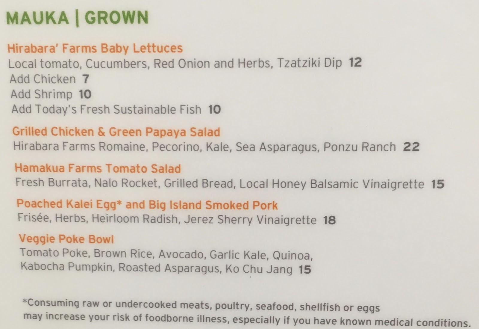 GREAT EATS HAWAII FORTY CARROTS AT BLOOMINGDALE'S