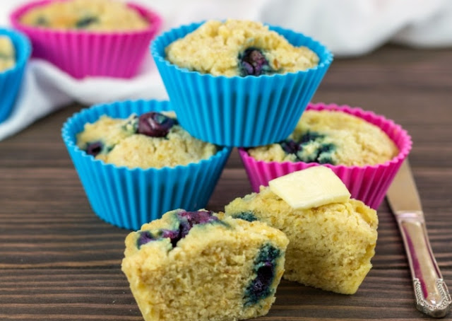KETO INSTANT POT BLUEBERRY MUFFINS