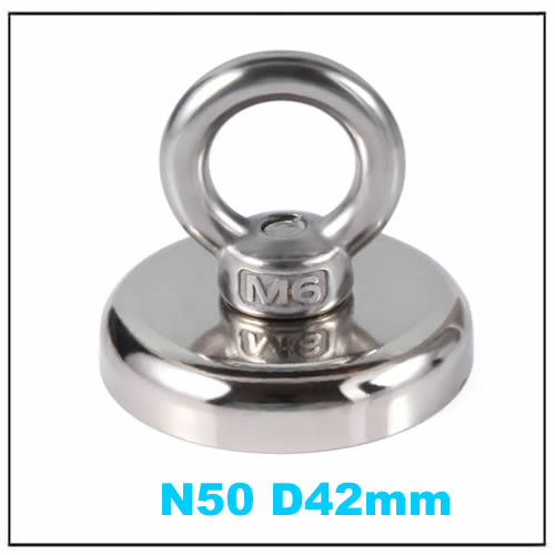 Pot N50 Recovery Round NdFeB Holding with Eyebolt Ring