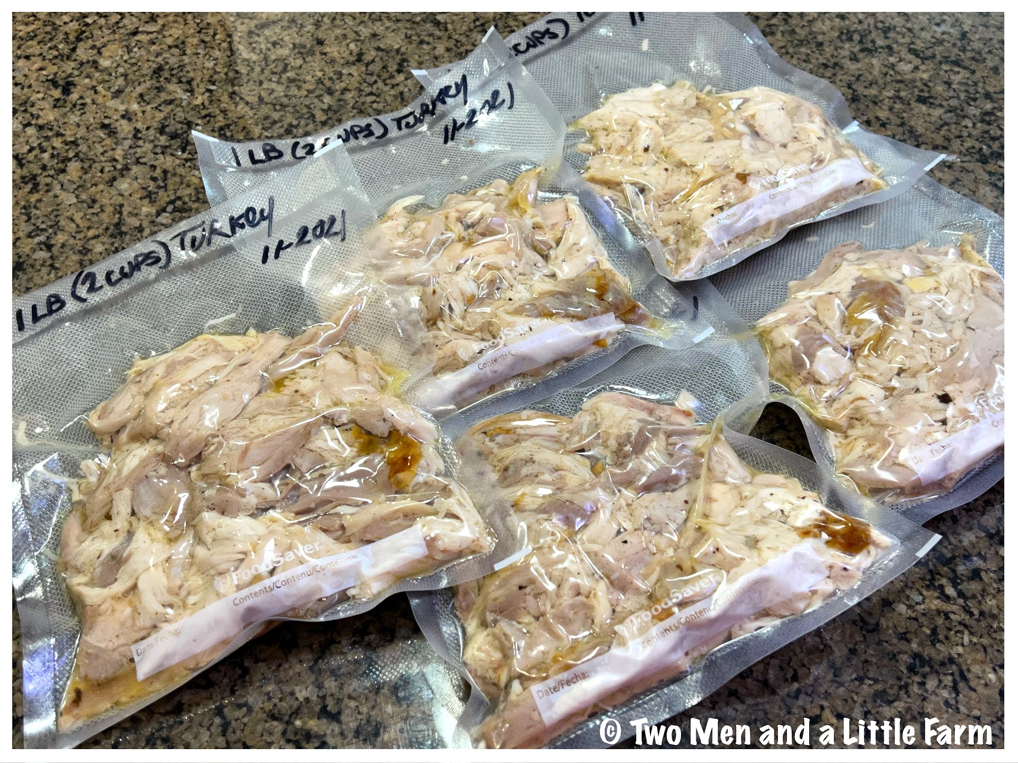 Two Men and a Little Farm ROASTING AND PUTTING UP TURKEY