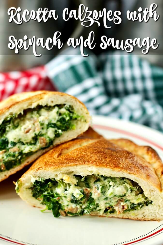Ricotta Calzones with Spinach and Sausage Karen's Kitchen Stories