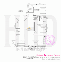 floor plan modern ultra simple second plans kerala