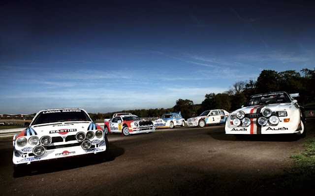 Lancia Delta S4 Group B Ford RS200 Group B MG Metro 6R4 Group B Peugeot 205 T16 Audi quattro Group B