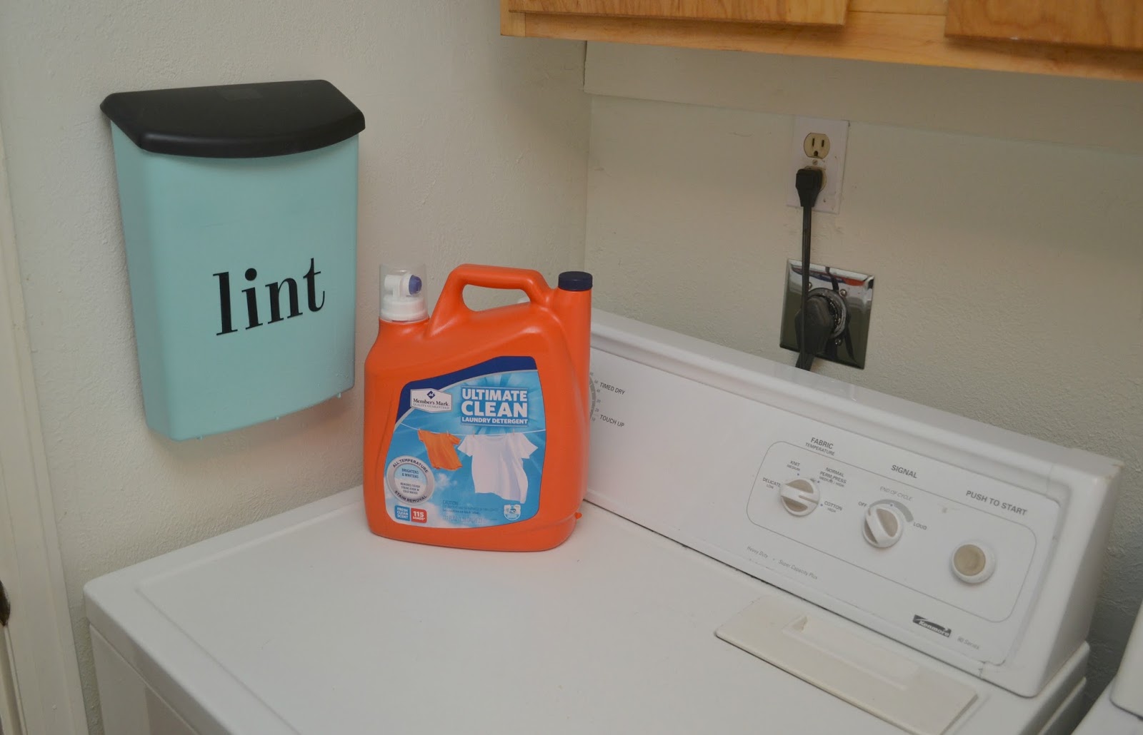 WallMounted Laundry Room Lint Bin Building Our Story
