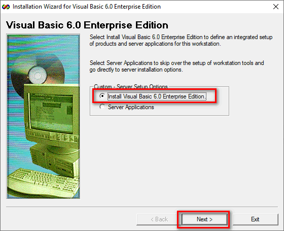 Step 5 - Install Visual Basic 6 Step 5 - Install Visual Basic 6