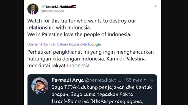 Pengacara Palestina Sebut Abu Janda Pengkhianat Yang Ingin