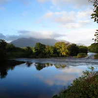Pictures of Ireland: Mountain and lake reflections near Killarney in County Kerry