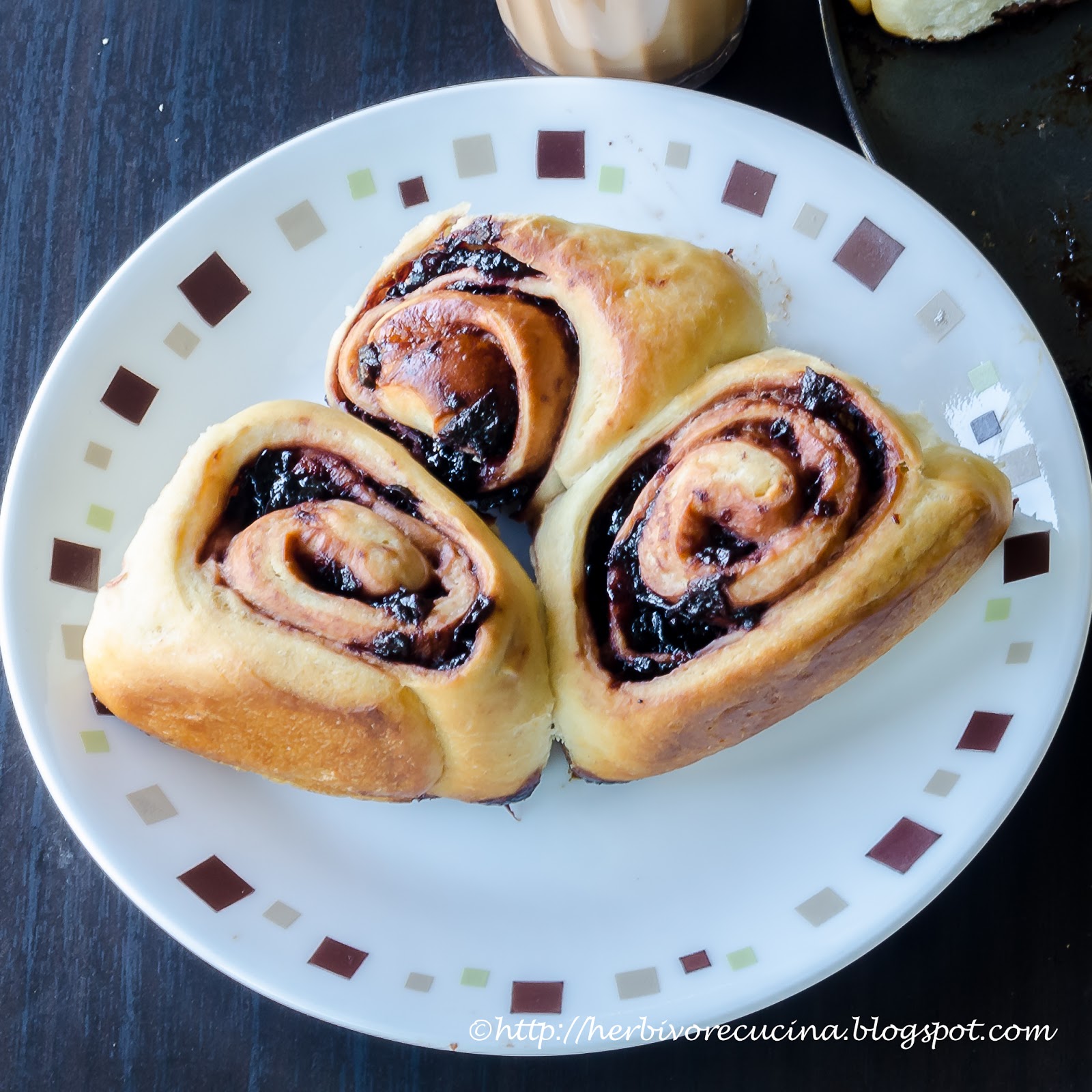 Herbivore Cucina Cherry Jam filled Swirl Bread