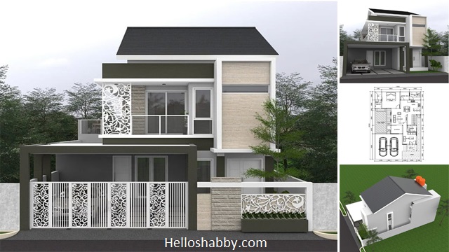 Desain Rumah Terbaru 10 x 16 M dengan 5 Kamar Tidur dan Kolam Renang