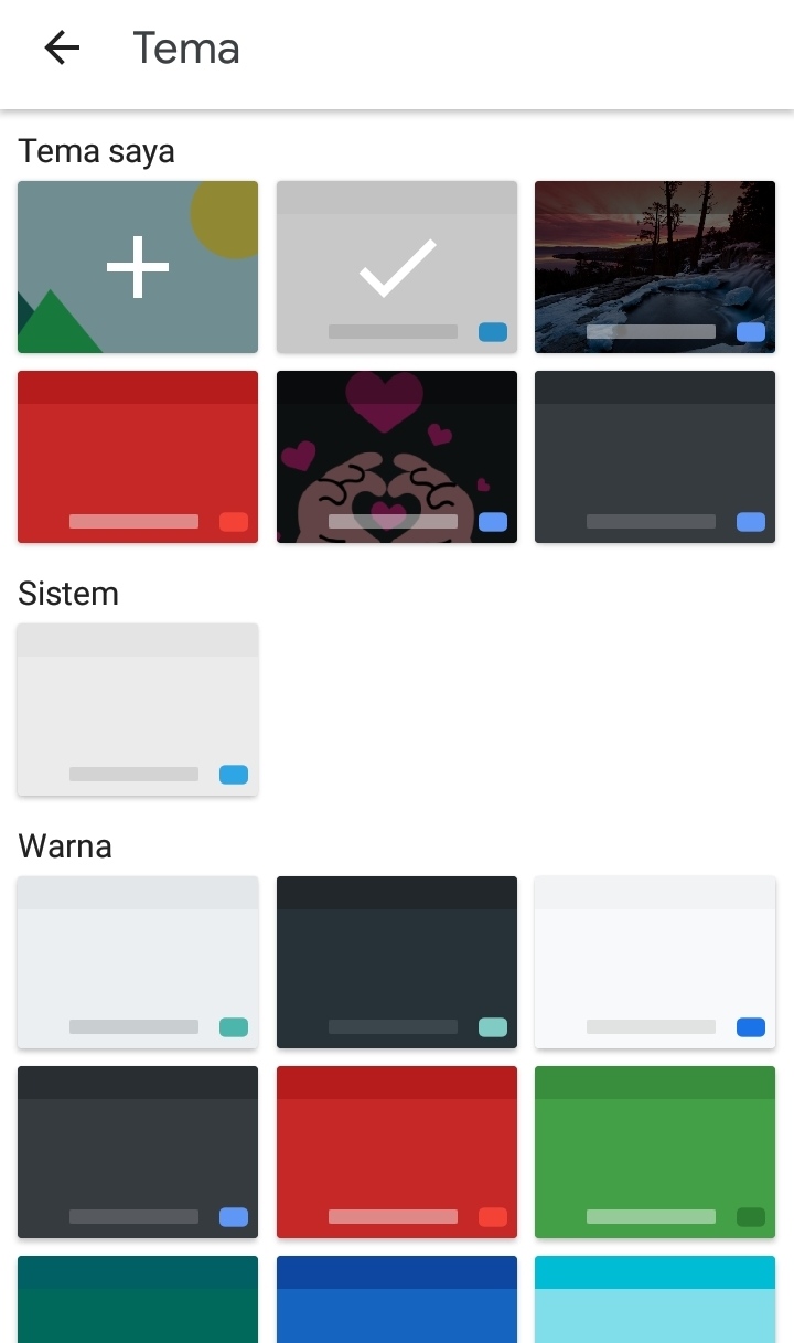 Cara paling cepat mengganti tema keyboard tanpa aplikasi