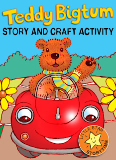 cover picture for Teddy Bigtum, a kindle story book with craft activity
