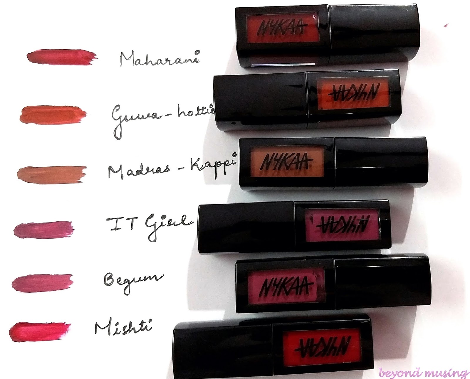 REVIEW AND SWATCHES NYKAA MATTETOLAST LIQUID LIPSTICKS