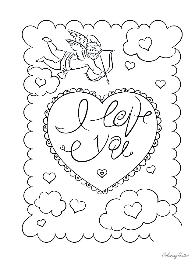 Top 20 Valentine's Day Coloring Pages Free Printable - COLORING PAGES