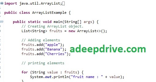 java.util.ArrayList class in Java with Example | Java-W3schools Blog