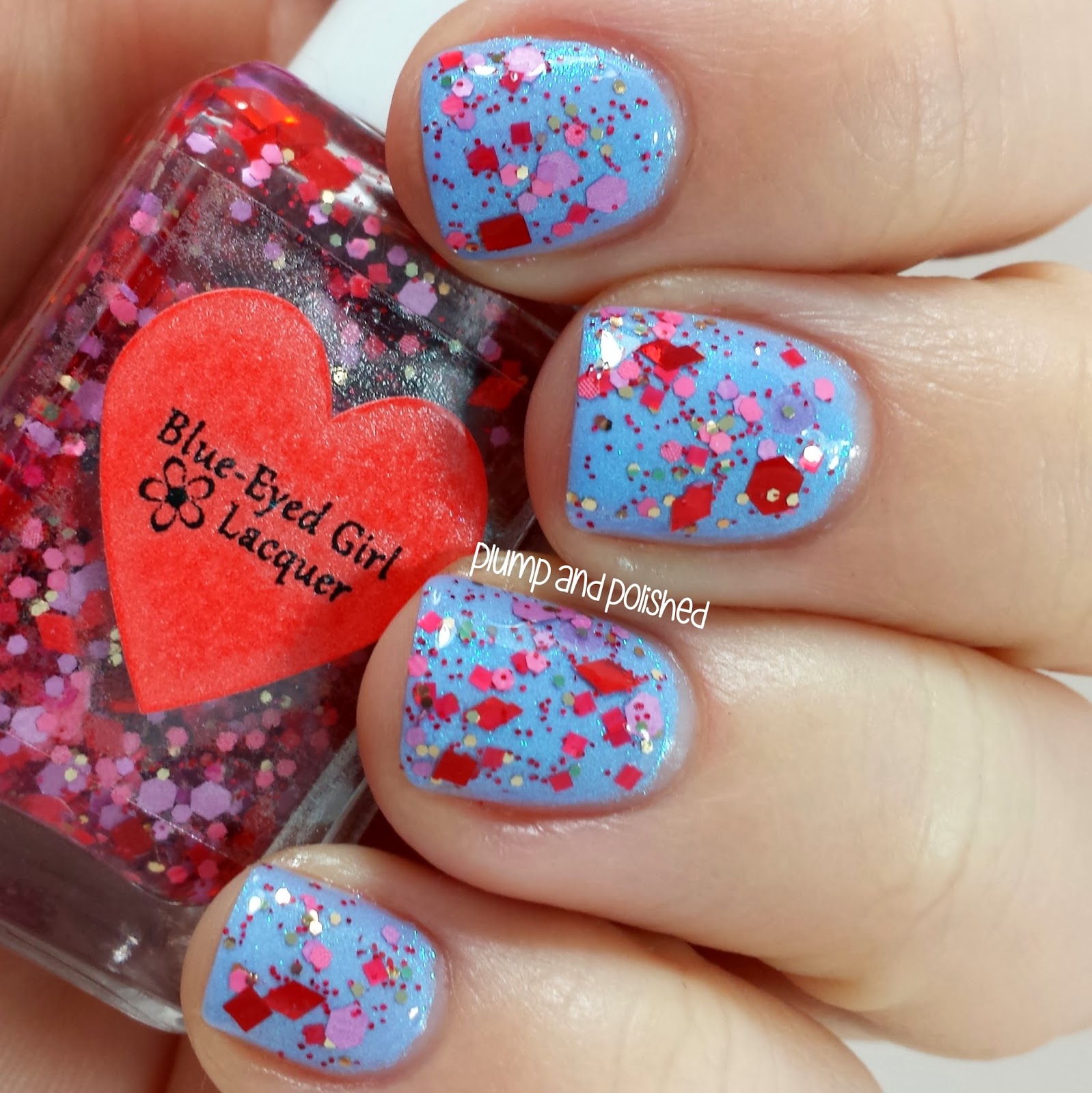 Plump and Polished: Blue-Eyed Girl Lacquer - My Indecisive Valentine
