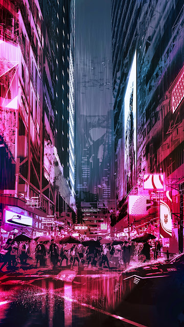 Cyberpunk phone wallpapers, HeroScreen