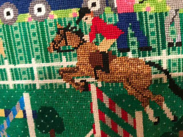 Horse Country Chic: The Cutest Needlepoint Horse Pillow Ever