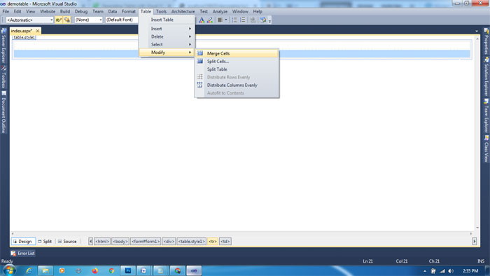 How to create table in visual studio-Trickcode - Free Source code ...