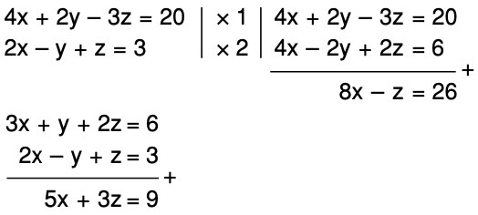 Nilai X Y Dan Z Secara Berturut Turut Yang Memenuhi Sistem Persamaan 4x 2y 3z 20 3x Y 2z 6 2x Y Z 3 Mas Dayat