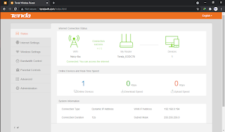 status connected tenda wisp