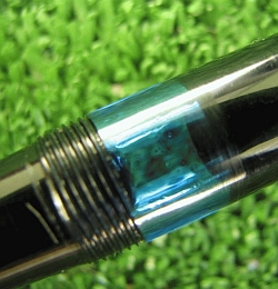 Clear Blue Transparent Ink Window - Geha Fountain Pen