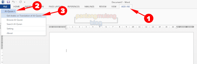Memasukkan Ayat Al-Qur'an ke Microsoft Word Memasukkan Ayat Al-Qur'an ke Microsoft Word