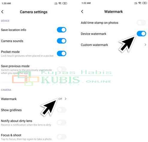 Cara Costum Watermark Kamera Xiaomi Dengan Nama Sendiri