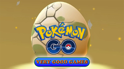 A Pokemon egg and Pokemon Go logo - a link to the tutorial about hatching Pokemon from eggs